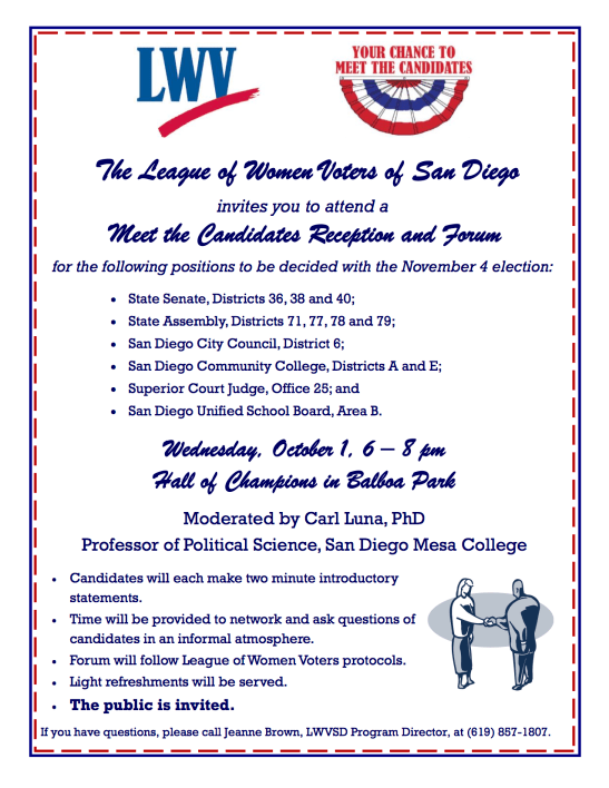 Candidate Forum Flyer 2014 rev 9-4-2014a